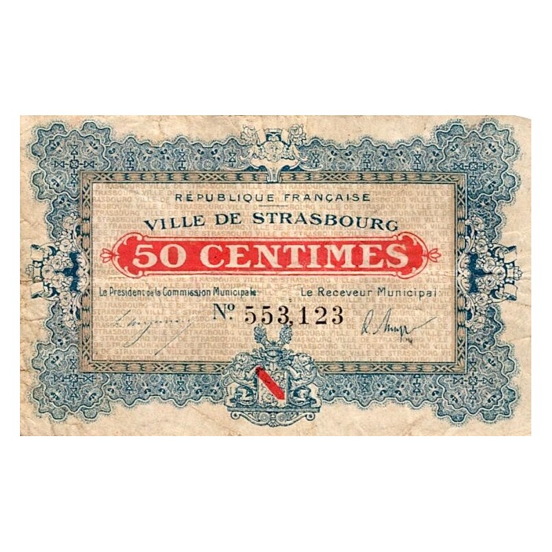 67 - STRASBOURG - BON DE MONNAIE - 50 CENTIMES - 11/11/1918