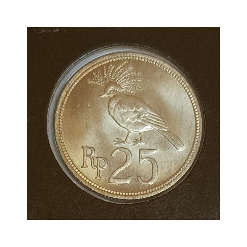 INDONESIA - KM 34 - 25 RUPIAH 1971 - BIRD 'GOURA DE VICTORIA'