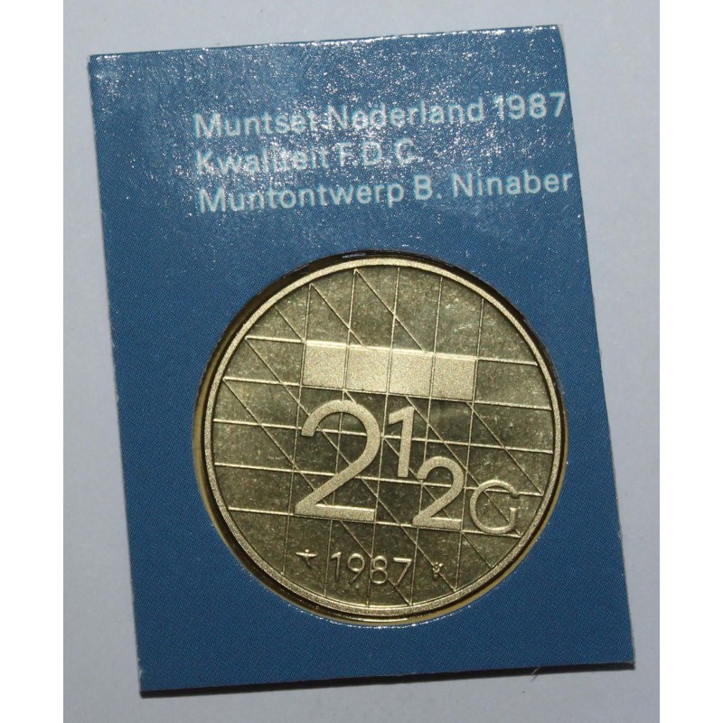 NIEDERLANDE - KM 206 - 2 1/2 GULDEN 1987