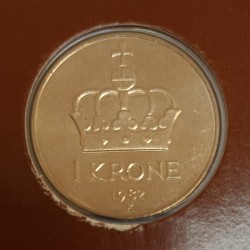 NORWAY- KM 419 - 1 KRONE 1982 - OLAV V