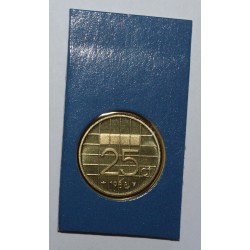 NETHERLANDS - KM 204 - 25 Cents 1988