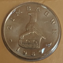 ZIMBABWE - KM 4 - 20 CENTS 1983 - BIRD - Birchenough Bridge