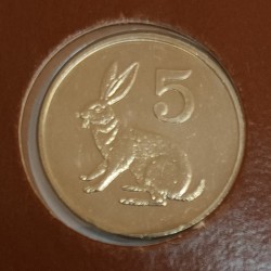 ZIMBABWE - KM 2 - 5 CENTS 1980 - LAPIN