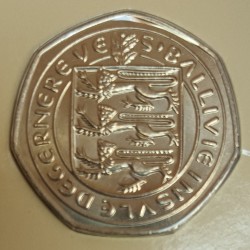 GUERNESEY - KM 34 - 50 pence 1982