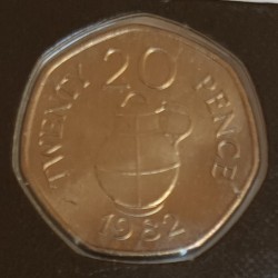 GUERNESEY - KM 38 - 20 pence 1982