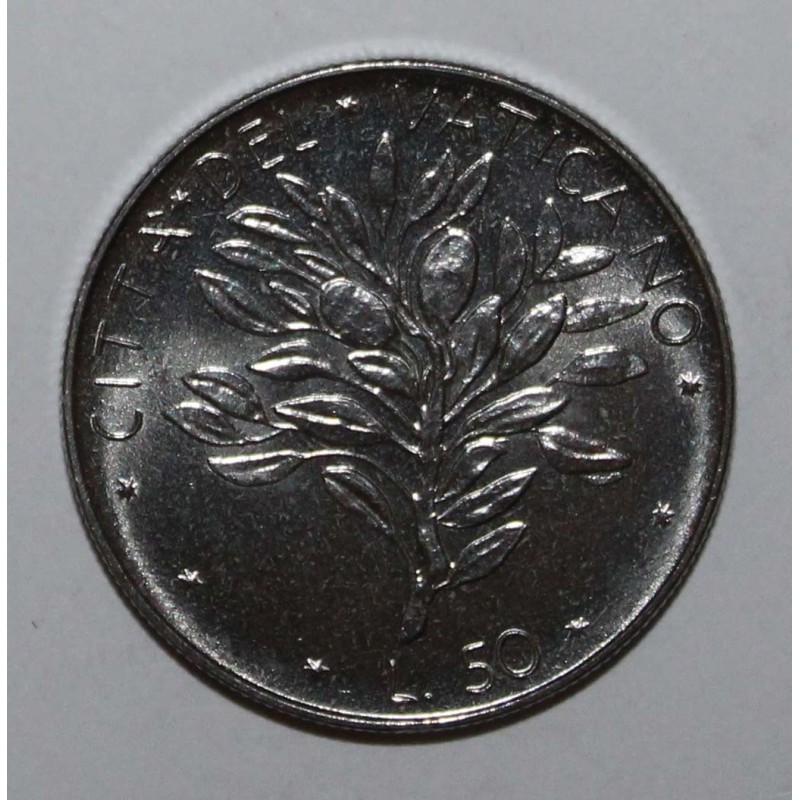 VATICAN -  KM 121 - 50 LIRES 1971 - Olive branch