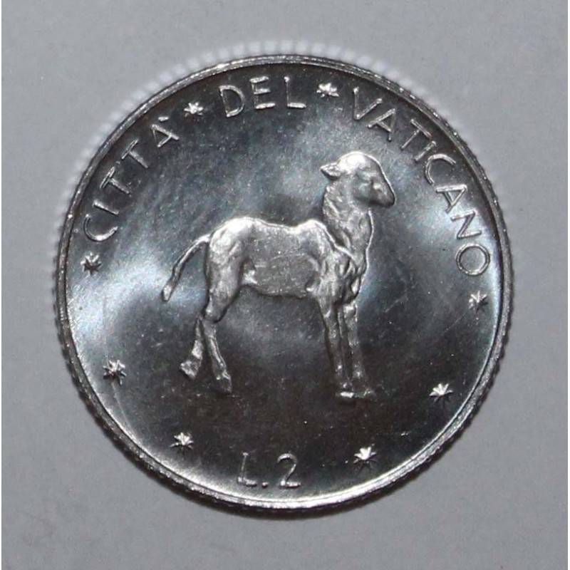 VATICAN -  KM 117 - 2 LIRES 1971 - Sheep