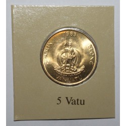 VANUATU - KM 5 - 5 VATU 1983 - Schalentiere