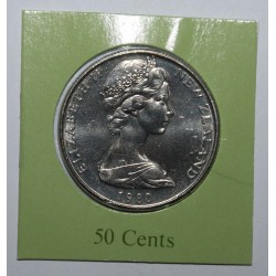 NEW ZEALAND - KM 37.1 - 50 CENTS 1980 - Elizabeth II