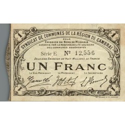 59 - CAMBRAI - BON DE MONNAIE - 1 FRANC - 10/05/1916 - SERIE E