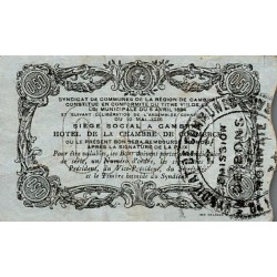 59 - CAMBRAI - BON DE MONNAIE - 50 CENTIMES - 10/05/1916 - SERIE C