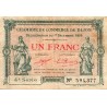 21 - DIJON - CHAMBRE DE COMMERCE - 1 FRANC - 01/12/1919