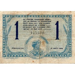 COUNTY 36 - CHATEAUROUX - CHAMBER OF COMMERCE - 1 FRANC - 11/08/1920