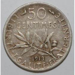 GADOURY 420 - 50 CENTIMES 1913 - TYPE SEMEUSE - KM 854