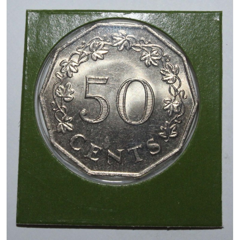 MALTA - KM 12 - 50 Cents 1972