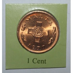 MALTA - KM 8 - 1 Cent 1977