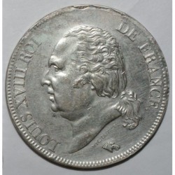 FRANCE - KM 711 - 5 FRANCS 1823 B - Rouen - TYPE LOUIS XVIII