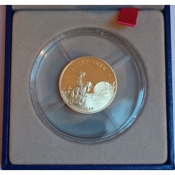 FRANCE - KM 1630 - 50 EURO 2009 - GOLD - LUCKY LUKE - DAMAGED SCABBARD