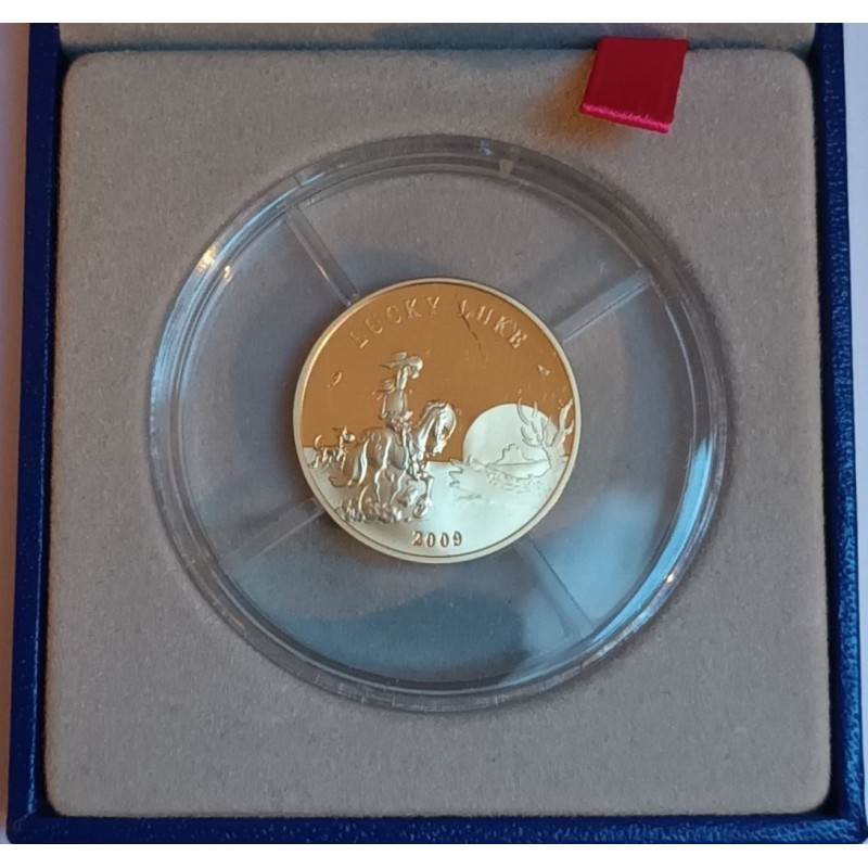 FRANKREICH – KM 1630 – 50 EURO 2009 – GOLD – LUCKY LUKE – BESCHÄDIGTE SCHEIDE