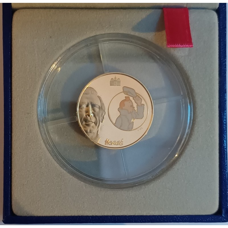 FRANKREICH – KM 1508 – 10 EURO 2007 – GOLD – 1/4 UNZE – TINTIN – BESCHÄDIGTE SCHEIDE