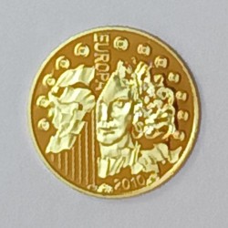 FRANCE - KM 1680 - 5 EURO 2010 - GOLD - EUROPA - CLUNY ABBEY