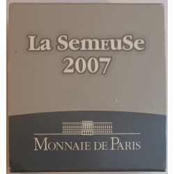 FRANCE - KM 1525 - 5 EURO 2007 - OR - LA SEMEUSE - INTRODUCTION DE L'EURO - FOURREAU ABIMÉ