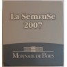 FRANKREICH - KM 1525 - 5 EURO 2007 - GOLD - LA SEMEUSE - EINFÜHRUNG DES EURO - BESCHÄDIGTE SCHEIDE