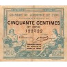 69 - LYON - CHAMBRE DE COMMERCE - 50 CENTIMES - 09/09/1915