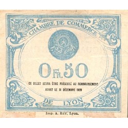 69 - LYON - CHAMBER OF COMMERCE - 50 CENTIMES - 29/07/1920