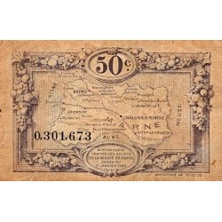 51 - MARNE - CHAMBRE DE COMMERCE - 50 CENTIMES - 10/10/1920