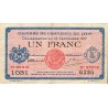 69 - LYON - CHAMBRE DE COMMERCE - 1 FRANC - 13/09/1917