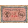 90 - BELFORT - CHAMBRE DE COMMERCE - 1 FRANC - 06/01/1916