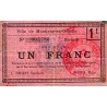 62 - MONTIGNY-EN-GOHELLE - BON POUR - 1 FRANC - 09/11/1914