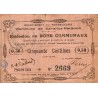 62 - SAINS-LEZ-MARQUION - BON COMMUNAUX - 50 CENTIMES - 5 AOUT 1915