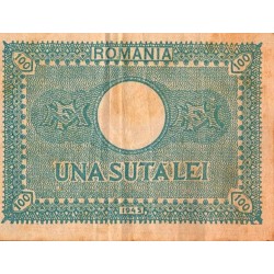 ROMANIA - PICK 78 - 100 LEI - 1945