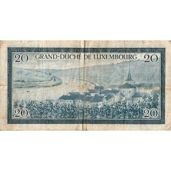 LUXEMBOURG - PICK 49 a - 20 FRANCS - 1955