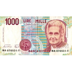 ITALIEN - PICK 114 a - 1000 LIRE - 1990