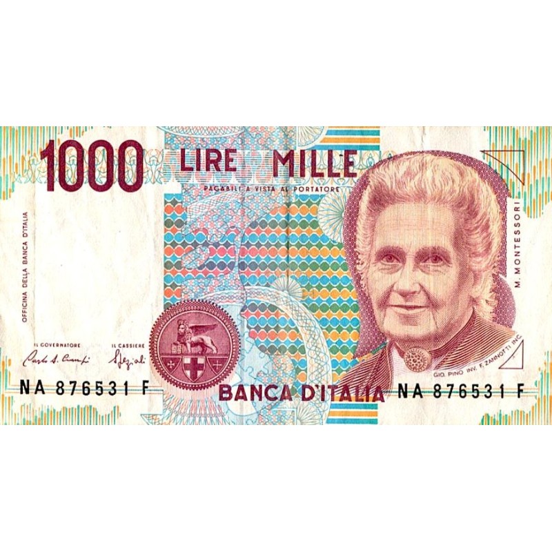 ITALIEN - PICK 114 a - 1000 LIRE - 1990