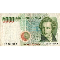 ITALIE - PICK 111 b - 5000 LIRE - 04/01/1985