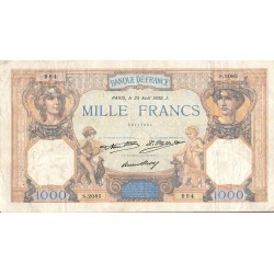 FAY 37/07 - 1000 FRANCS CERES ET MERCURE - 25/08/1932 - PICK 79