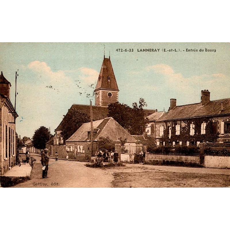 COUNTY 28200 - LANNERAY - ENTRANCE TO THE TOWN - 1949