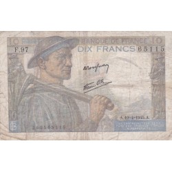 FRANKREICH - F.08/13 - 10 Francs Bergmann - 19/04/1945 - F.97