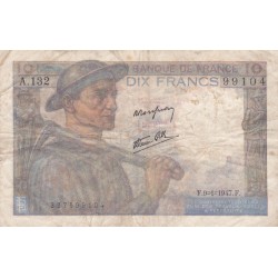 F.08/17 - 10 FRANCS MINEUR - 09/01/1947 - A.132