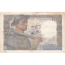 F.08/17 - 10 FRANCS MINEUR - 09/01/1947 - A.132