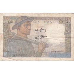 FRANCE - F.08/17 - 10 Francs Miner - 09/01/1947 - B.132