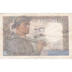 F.08/17 - 10 FRANCS MINEUR - 09/01/1947 - A.132