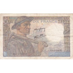 FRANCE - F.08/17 - 10 Francs Miner - 09/01/1947 - W.131