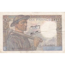 F.08/17 - 10 FRANCS MINEUR - 09/01/1947 - W.131