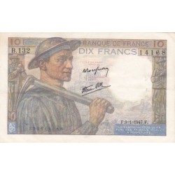 FRANCE - F.08/17 - 10 Francs Miner - 09/01/1947 - B.132