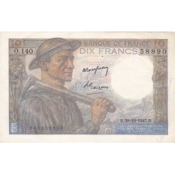 F.08/18 - 10 FRANCS MINEUR - 30/10/1947 - O.140